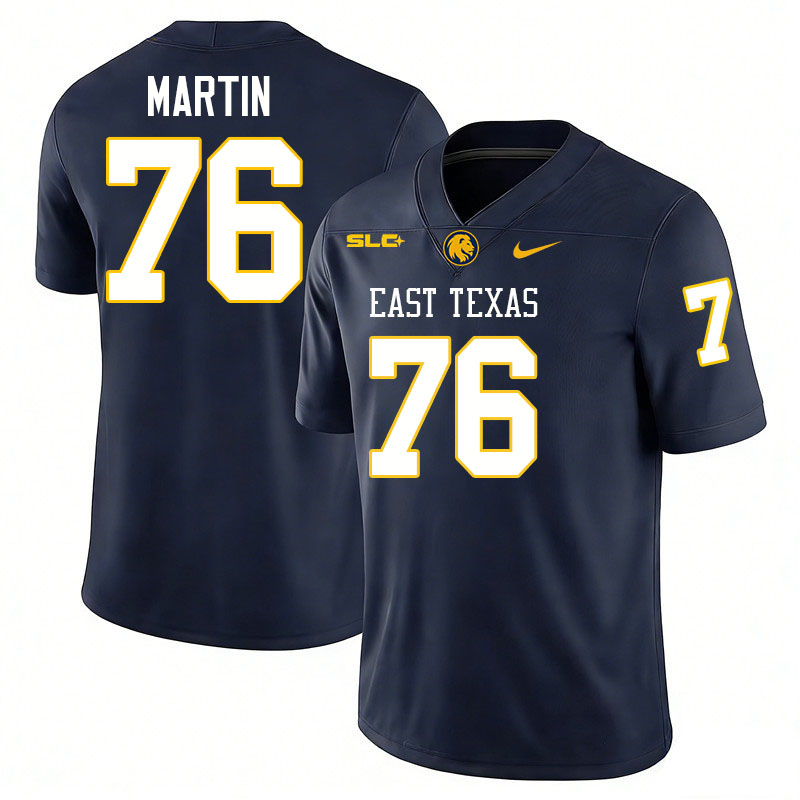 East Texas A&M Lions #76 Harvey Martin College Football Jerseys,Uniforms-Navy